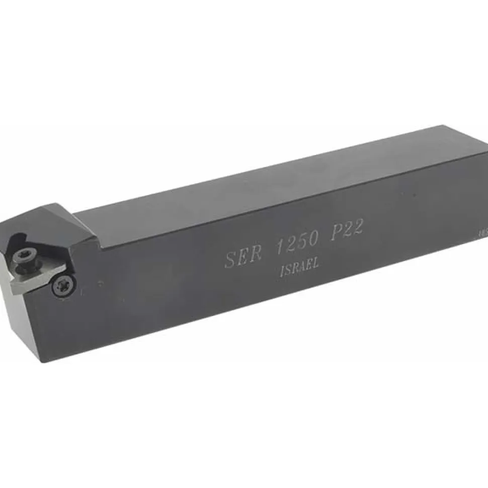 Indexable Threading Toolholder: External, Right Hand, 1-1/4 x 1-1/4" Shank