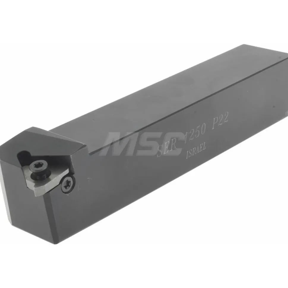 Indexable Threading Toolholder: External, Right Hand, 1-1/4 x 1-1/4" Shank