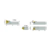 Indexable Threading Toolholder: External, Right Hand, 12 x 12 mm Shank