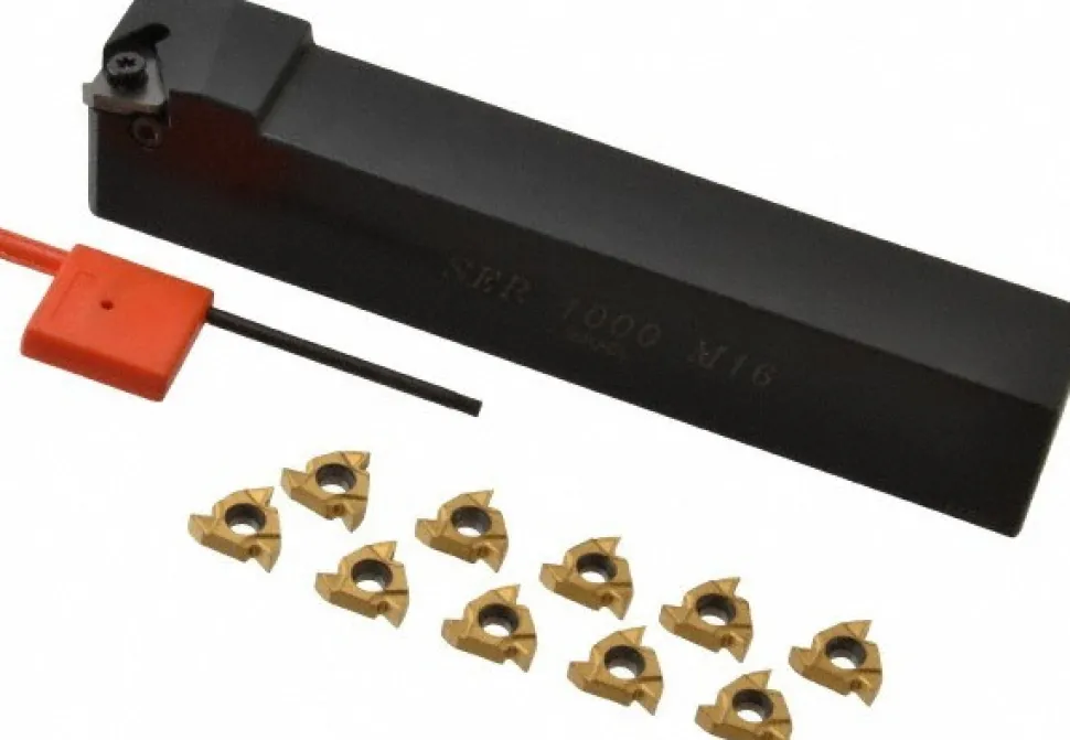 Indexable Threading Toolholder: External, Right Hand, 1 x 1" Shank