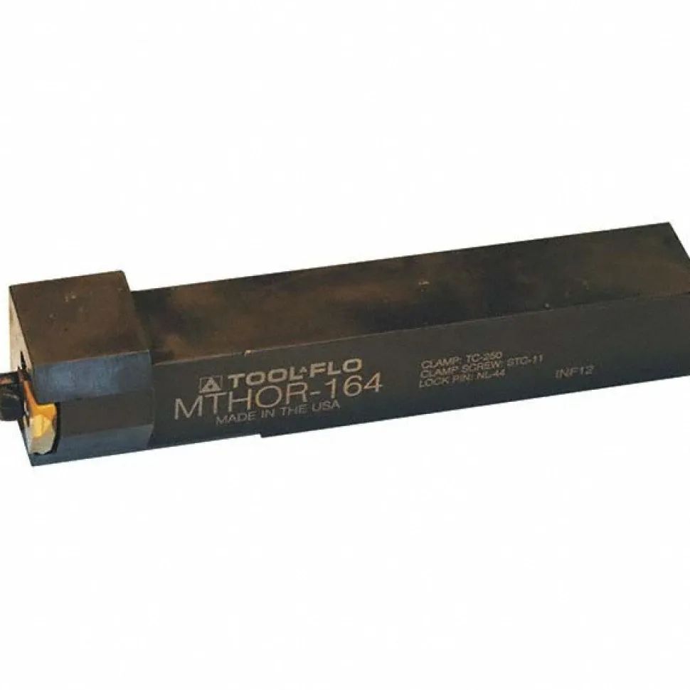 Indexable Threading Toolholder: External, Right Hand, 1-1/4 x 1-1/4" Shank