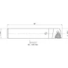 Indexable Threading Toolholder: External, Left Hand, 1 x 1" Shank