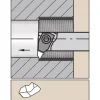 Indexable Threading Toolholder: Internal, Right Hand, Uses 1 Inserts, 1/2" Shank