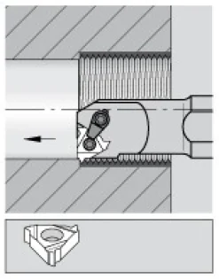Indexable Threading Toolholder: Internal, Right Hand, 1-1/4 x 1-1/4" Shank