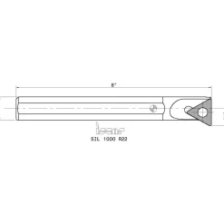 Indexable Threading Toolholder: Internal, Left Hand, 1 x 1" Shank