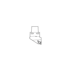 Indexable Threading Toolholder: External, Right Hand, Uses 1.5 Inserts, 40.01 x 40.01 mm Shank