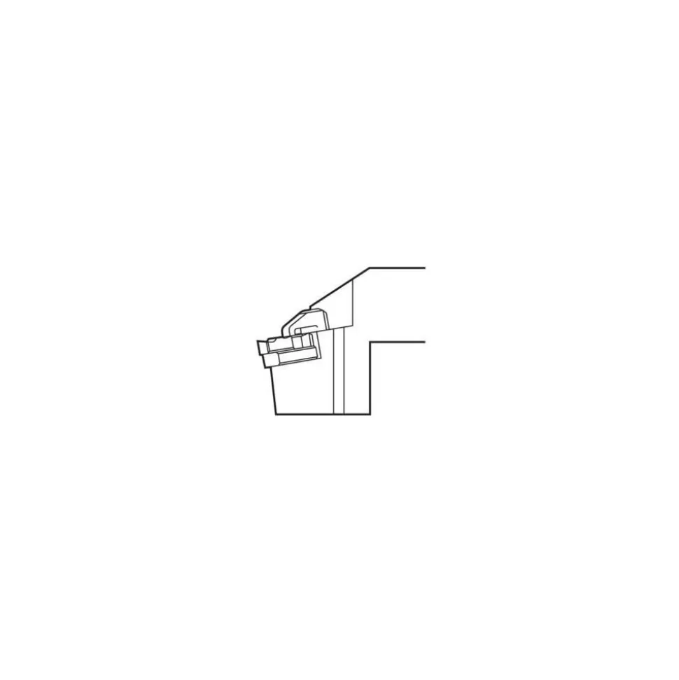 Indexable Threading Toolholder: External, Left Hand, Uses 1 Inserts, 1 x 1" Shank