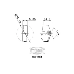 Indexable Threading Toolholder: External, Right Hand, 3/4 x 3/4" Shank