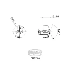 Indexable Threading Toolholder: External, Right Hand, 3/4 x 3/4