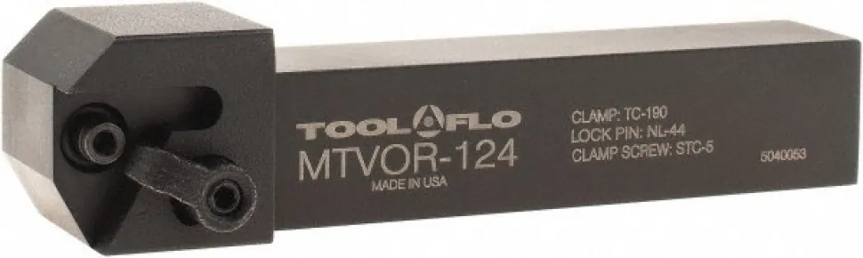Indexable Threading Toolholder: External, Right Hand, 3/4 x 3/4" Shank