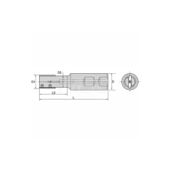 Indexable Thread Mill: 0.81" Cut Dia, 1.5" Max Hole Depth, Internal & External
