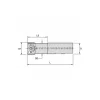 Indexable Thread Mill: 1.654" Cut Dia, 1.77" Max Hole Depth, Internal & External