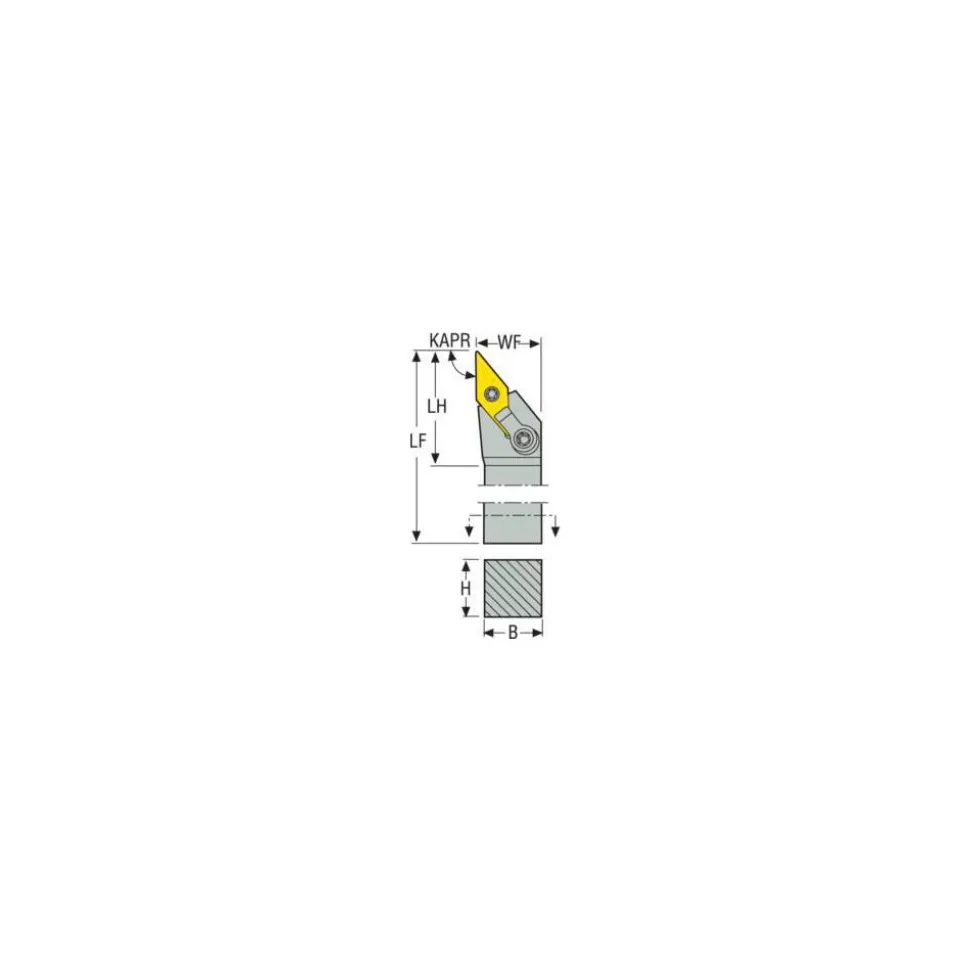 Indexable Turning Toolholder: MVJNR163D, Clamp & Pin