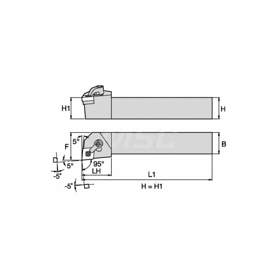 Indexable Turning Toolholder: MCLNR & L083A, Clamp & Screw