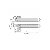 Indexable Turning Toolholder: MVVNN163D, Clamp & Screw