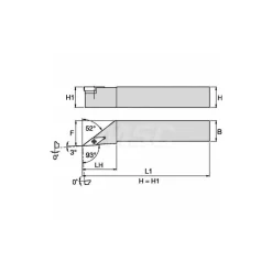 Indexable Turning Toolholder: SVJBR & L082, Screw