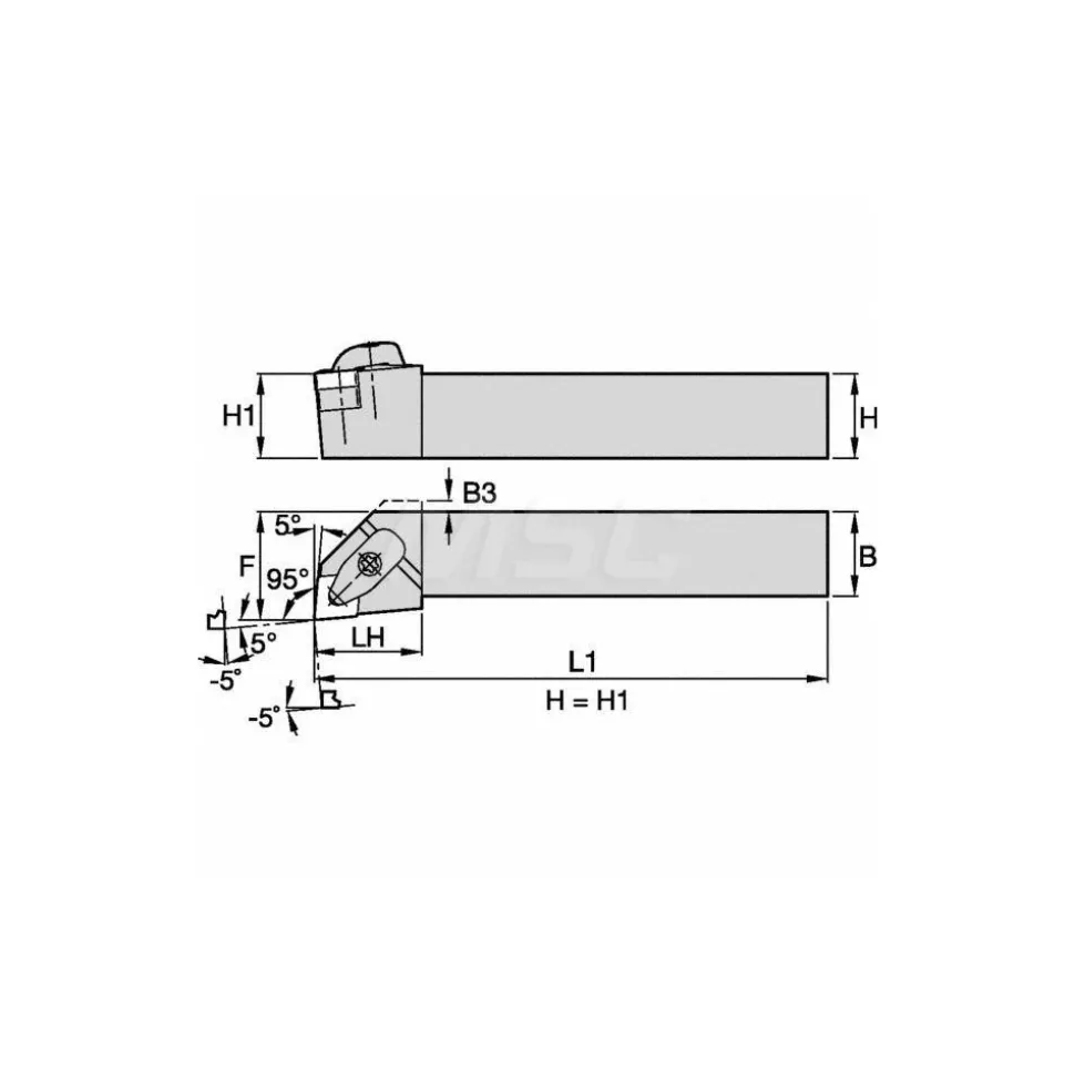 Indexable Turning Toolholder: Clamp
