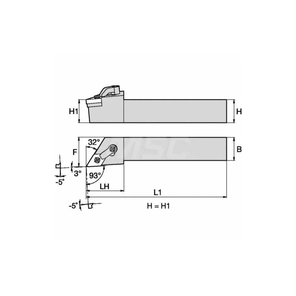 Indexable Turning Toolholder: Clamp & Screw