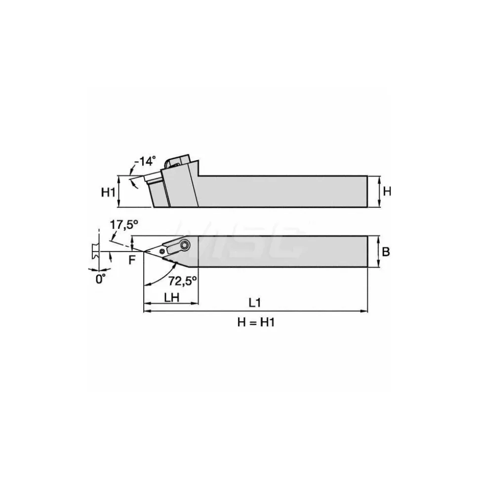 Indexable Turning Toolholder: MVVNN123B, Clamp & Screw