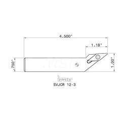 Indexable Turning Toolholder: SVJCR123, Screw