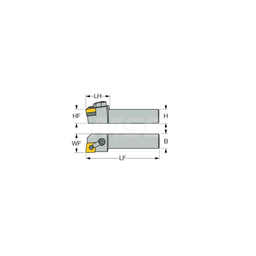 Indexable Turning Toolholder: Clamp & Pin