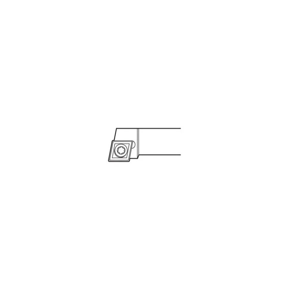 Indexable Turning Toolholder: 90.000 deg Lead Angle, Screw