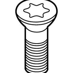 Insert Screws for Indexables: T7 TORX®, M2.5 x 0.45 Thread