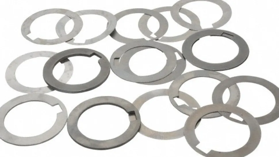 1-1/2" Inside Dia, 2-1/8" Outside Dia, 3/8" Keyway Width, Steel Machine Tool Arbor Spacer Set