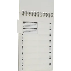 Inspection & Quality Label: "Calibration I.D. No.__ By__Date__Due__", Rectangle, 1.75" Wide