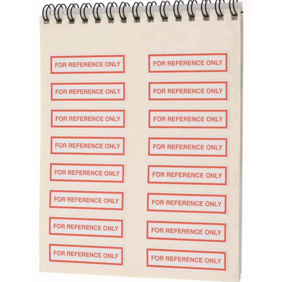 Inspection & Quality Label: "For Reference Only __BY__DATE__", Rectangle, 2" Wide