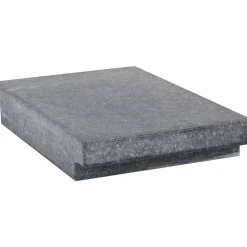 Inspection Surface Plate: 12" Wide, 18" Long, 3" Thick, Granite, 2-Ledge, Grade A
