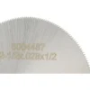 Jeweler's Saw: 2-1/2" Dia, 0.028" Thick, 1/2" Arbor Hole, 190 Teeth, High Speed Steel