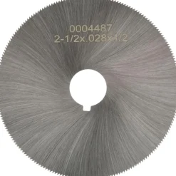 Jeweler's Saw: 2-1/2" Dia, 0.028" Thick, 1/2" Arbor Hole, 190 Teeth, High Speed Steel