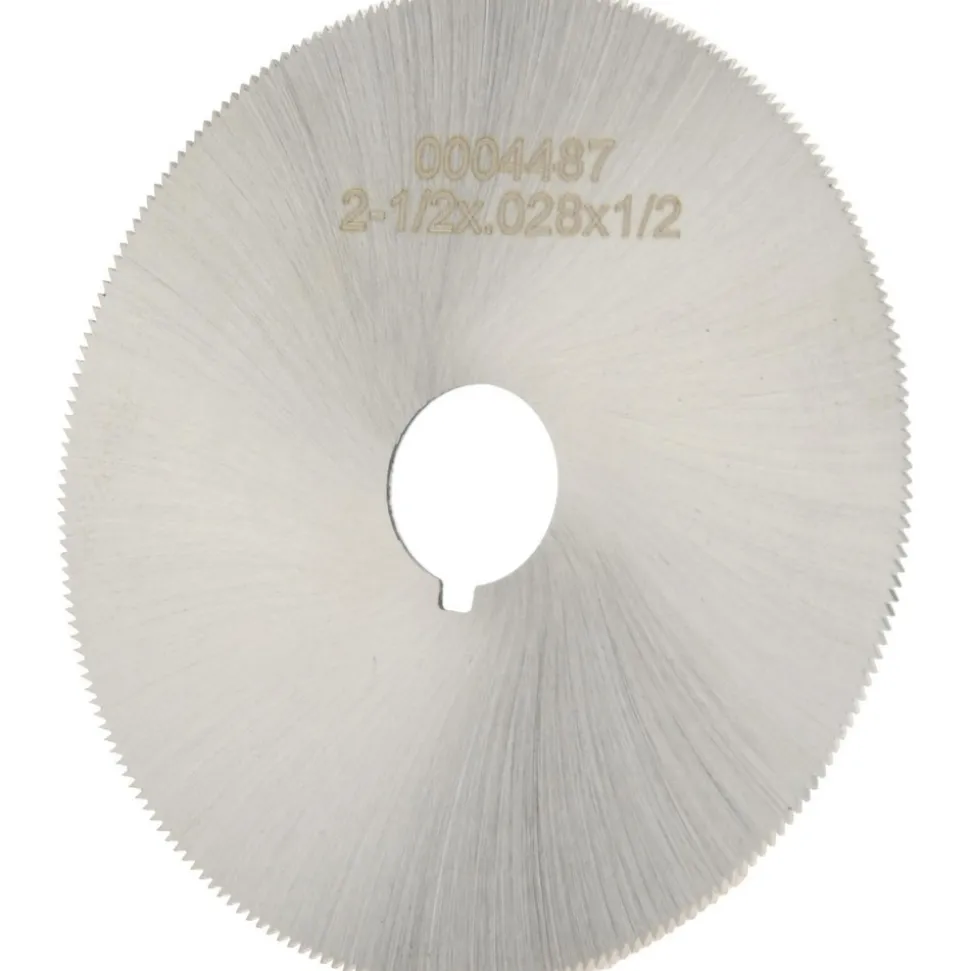 Jeweler's Saw: 2-1/2" Dia, 0.028" Thick, 1/2" Arbor Hole, 190 Teeth, High Speed Steel