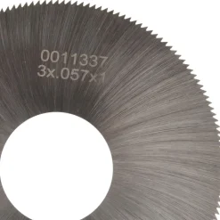 Jeweler's Saw: 3" Dia, 0.057" Thick, 1" Arbor Hole, 168 Teeth, High Speed Steel