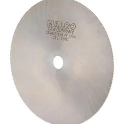Jeweler's Saw: 5" Dia, 0.035" Thick, 1/2" Arbor Hole, 280 Teeth, High Speed Steel