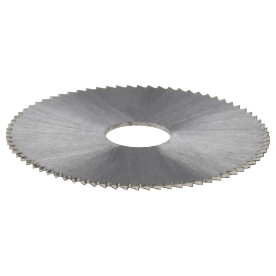 Jeweler's Saw: 1" Dia, 0.018" Thick, 1/4" Arbor Hole, 76 Teeth, High Speed Steel