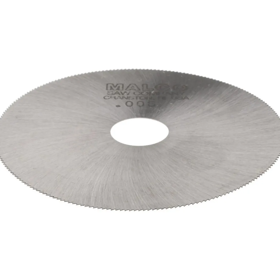 Jeweler's Saw: 2-1/2" Dia, 0.008" Thick, 1/2" Arbor Hole, 220 Teeth, High Speed Steel