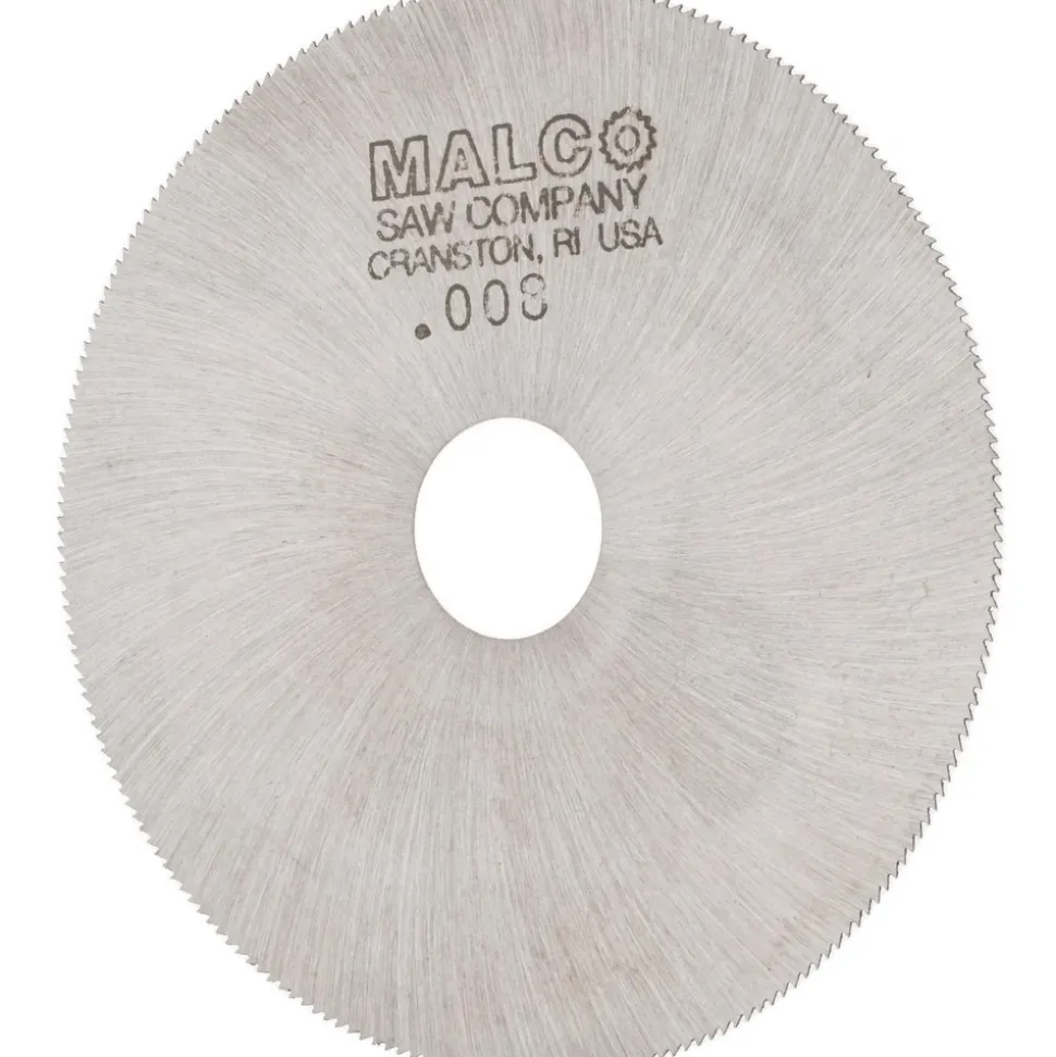 Jeweler's Saw: 2-1/2" Dia, 0.008" Thick, 1/2" Arbor Hole, 220 Teeth, High Speed Steel