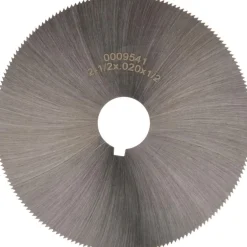 Jeweler's Saw: 2-1/2" Dia, 0.02" Thick, 1/2" Arbor Hole, 190 Teeth, High Speed Steel