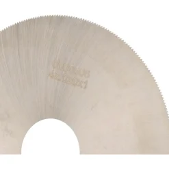 Jeweler's Saw: 4" Dia, 0.02" Thick, 1" Arbor Hole, 310 Teeth, High Speed Steel