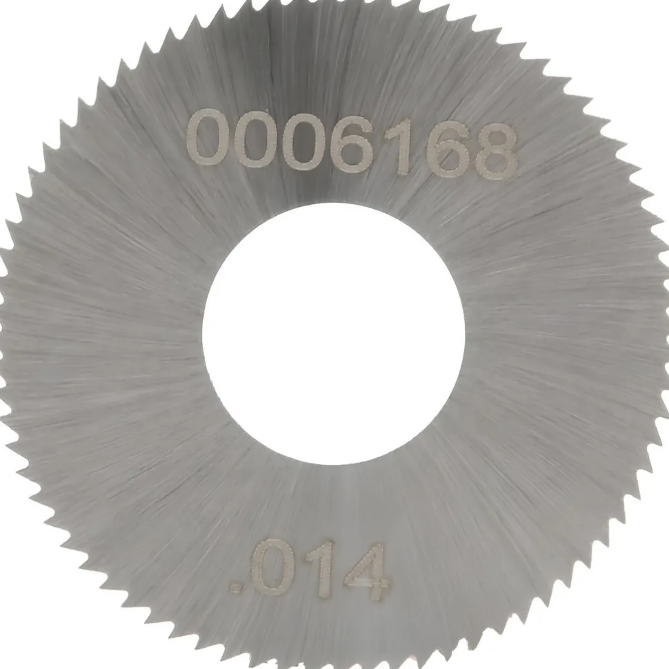 Jeweler's Saw: 1" Dia, 0.014" Thick, 3/8" Arbor Hole, 76 Teeth, High Speed Steel