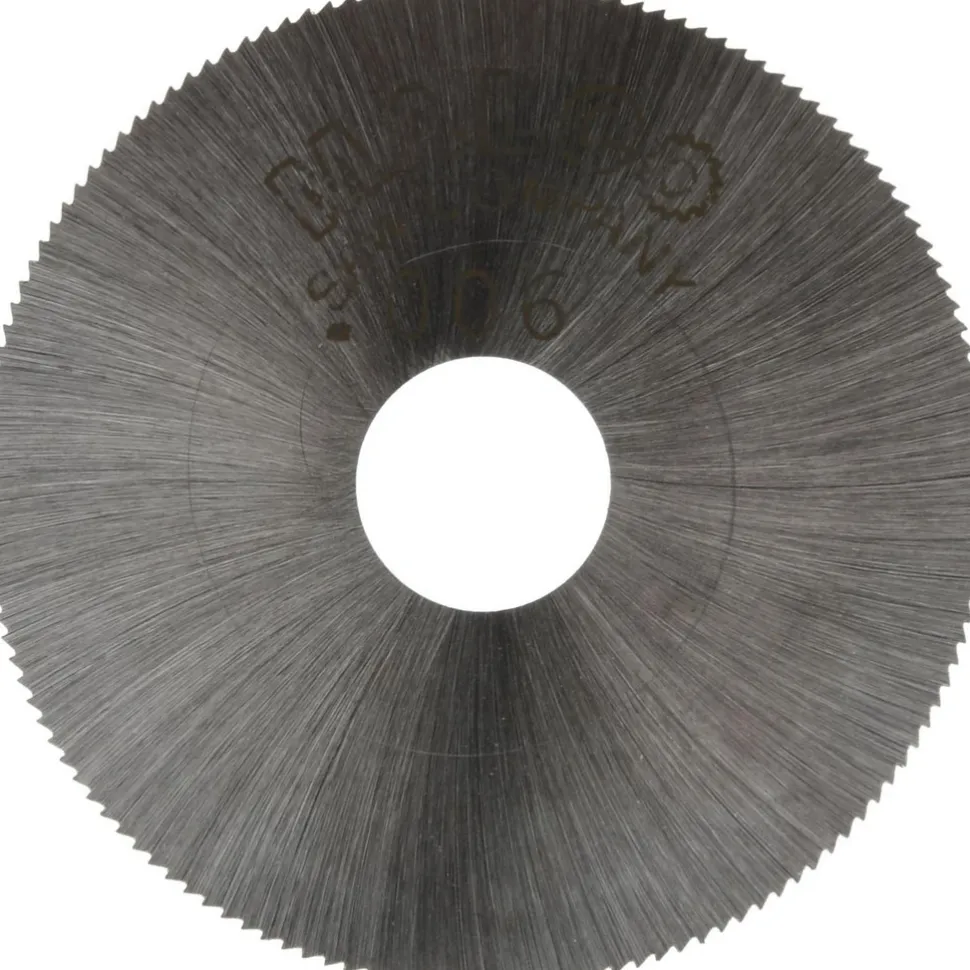 Jeweler's Saw: 1-1/2" Dia, 0.006" Thick, 3/8" Arbor Hole, 140 Teeth, High Speed Steel