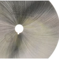 Jeweler's Saw: 5" Dia, 0.051" Thick, 1/2" Arbor Hole, 280 Teeth, High Speed Steel