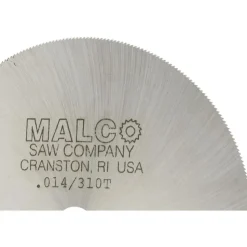 Jeweler's Saw: 4" Dia, 0.014" Thick, 1/2" Arbor Hole, 310 Teeth, High Speed Steel