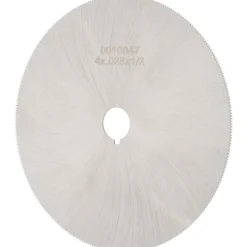 Jeweler's Saw: 4" Dia, 0.028" Thick, 1/2" Arbor Hole, 310 Teeth, High Speed Steel