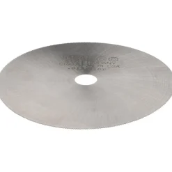 Jeweler's Saw: 4" Dia, 0.012" Thick, 1/2" Arbor Hole, 310 Teeth, High Speed Steel