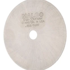 Jeweler's Saw: 4" Dia, 0.012" Thick, 1/2" Arbor Hole, 310 Teeth, High Speed Steel