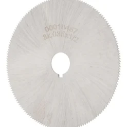 Jeweler's Saw: 3" Dia, 0.035" Thick, 1/2" Arbor Hole, 168 Teeth, High Speed Steel