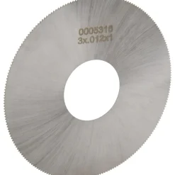 Jeweler's Saw: 3" Dia, 0.012" Thick, 1" Arbor Hole, 220 Teeth, High Speed Steel
